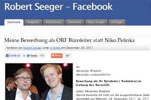 Robert Seeger junior über seine Bewerbung: "Ich hätte nicht gedacht, dass jemand das je lesen wird"