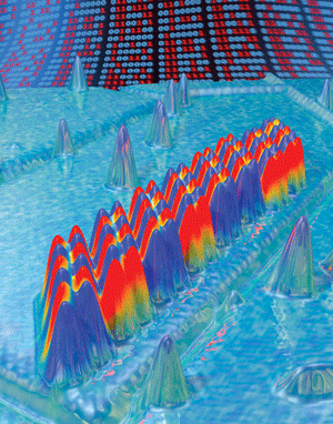 1 Bit in 12 magnetischen Atomen. 