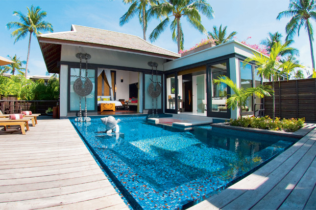 Das Paradies kann ein ummauerter Garten sein wie hier in den Anantara Phuket Villas.
