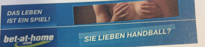 Zum Stopp aufgefordert: Handball mit bet-at-home.com Zum Stopp aufgefordert: Handball mit bet-at-home.com