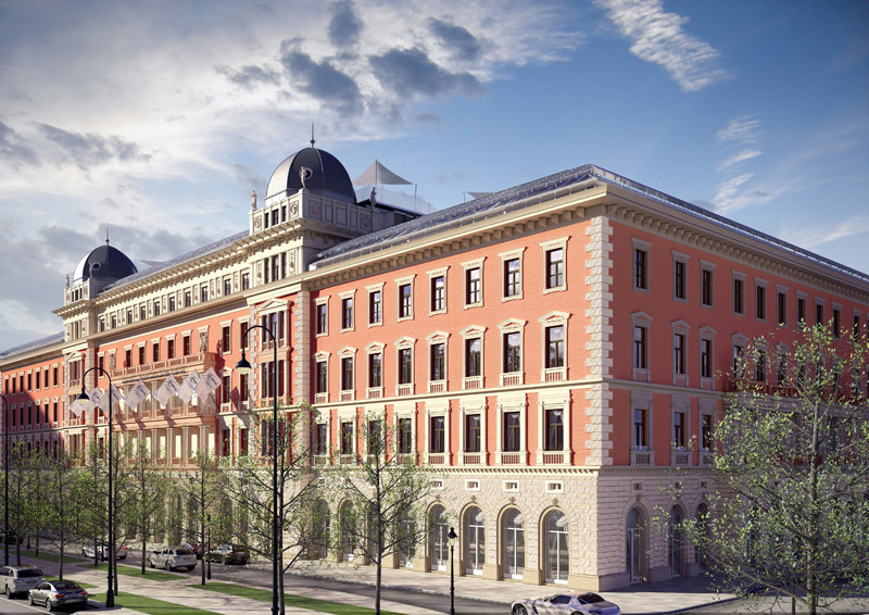 So soll das "Palais Hansen Kempinski" im Frühjahr 2013 aussehn.