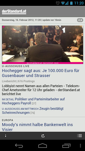 derStandard.at-App jetzt auch für Android. derStandard.at-App jetzt auch für Android.