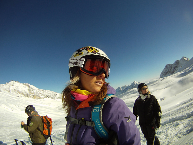 Wenn Freeride-Profi Eva Walkner einem Hang nicht traut, kann sie leicht Nein sagen.