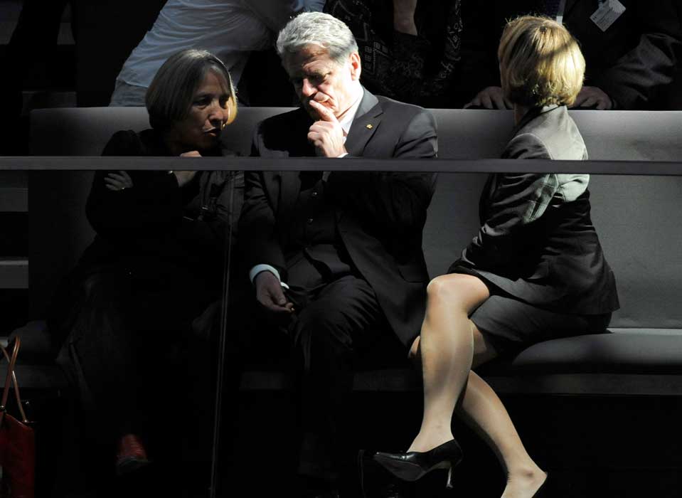 Die Wahl von Christian Wulff zum Bundespräsidenten am 30. Juni 2010 verfolgte Gauck von den Zuschauerrängen des Bundestags aus. Damals war er als gemeinsamer Kandidat von SPD und Grünen gescheitert. 