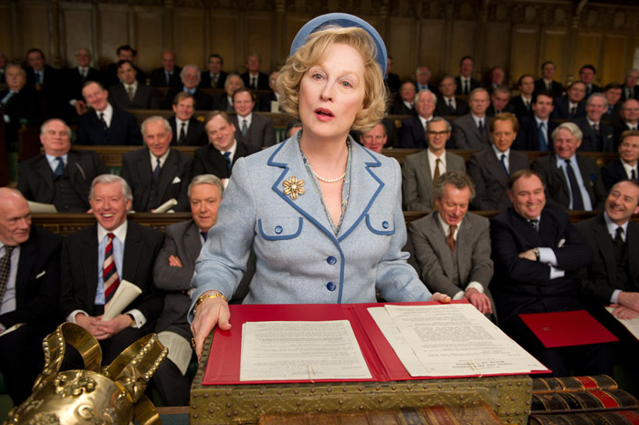 Wehrhafte Lady gegen arrogantes Mannsvolk im Parlament: Meryl Streep in 
Phyllida Lloyds Biopic "Die eiserne Lady". 