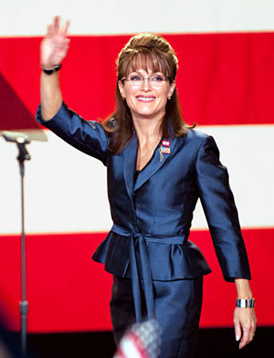 Julianne Moore als Sarah Palin. 