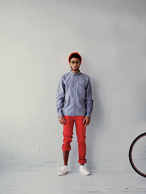 Ein Modell aus der Levi's Commuter-Serie, der speziellen Linie für Radfahrer. 