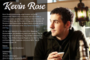 Kevin Rose wechselt zu Google Kevin Rose wechselt zu Google