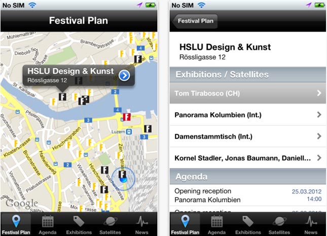 Für alle, die sich in Luzern nicht so gut oder garnicht auskennen, gibt es heuer erstmals eine eigene App zum Festival. "Fumetto" enthält Informationen zu Ausstellungen und Lagepläne. Durch einen Kalender lassen sich die Besuche planen. Die App gibt's auf Deutsch, Französisch und Englisch gratis im App-Store.