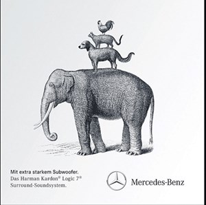 Der Standard Mercedes Anzeige