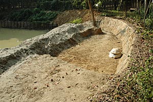 Mit dem im Tiergarten gesammelten Geld wurde unter anderem ein für die Eiablage geeigneter Strand in der Batagurstation in Bangladesch gebaut. Erst vor einer Woche hat das erste Weibchen Eier gelegt. Mit dem im Tiergarten gesammelten Geld wurde unter anderem ein für die Eiablage geeigneter Strand in der Batagurstation in Bangladesch gebaut. Erst vor einer Woche hat das erste Weibchen Eier gelegt.