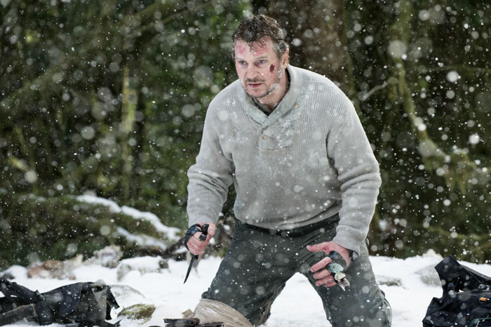 Alphatier, bereit zum finalen Duell: Liam Neeson im Abenteuerfilm "The Grey - Unter Wölfen". 