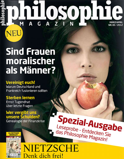 Die Philosophie Magazin kostet 6 Euro und erscheint alle zwei Monate. 