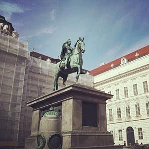 Das Reiterstandbild von Kaiser Joseph II. Das Reiterstandbild von Kaiser Joseph II.