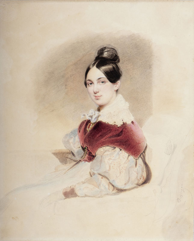 Fürstin Melanie von Metternich (5000-6000 Euro), geborene Zichy-Ferraris, hier auf einem Aquarell von Moritz Michael Daffinger, um 1845, sammelte Miniaturporträts der europäischen Politprominenz.