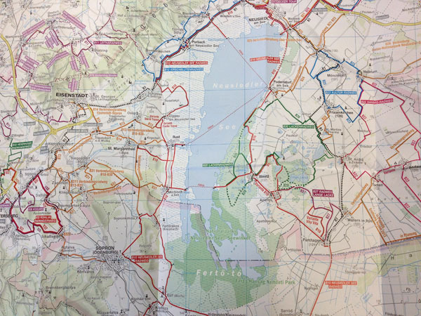 Die neue "Raderlebnis Burgenland"-Karte ist im Maßstab 1:250.000.