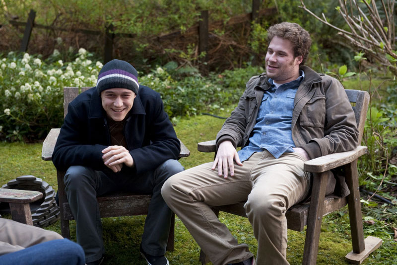 Beste Freunde kommen auch mit schwierigen Aufgaben zurecht: Joseph 
Gordon-Levitt (li.) und Seth Rogen in der Tragikomödie "50/50".
