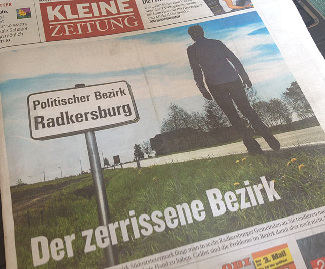 Die Bezirksfusion ist ein großes Thema in den regionalen Medien.