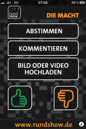 Fernsehen zum Mitmachen, "die Macht" macht's möglich.