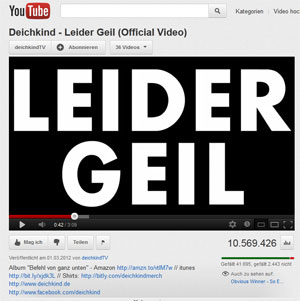 "Leider geil" finden viele User die Online-Video-Angebote als Alternative zum linearen Fernsehprogramm und nutzen diese immer öfter auch über internetfähige Fernseher. "Leider geil" finden viele User die Online-Video-Angebote als Alternative zum linearen Fernsehprogramm und nutzen diese immer öfter auch über internetfähige Fernseher.