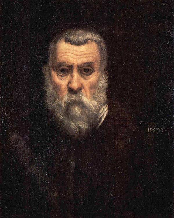 Als "Testat von Todesnähe und Verzweiflung" beschrieb Jean-Paul Sartre 
dieses Selbstbildnis des alten Tintoretto (entstanden um 1585). Die 
Leihgabe aus dem Pariser Louvre ist eines von vierzig Meisterwerken, die
 derzeit in Rom ausgestellt sind. 