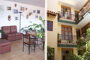 In Huaraz findet man einige sehr schöne, kleine 
private Unterkünfte. Wir haben uns für Olaza's Bed and Breakfast entschieden. Diese 
Unterkunft lässt keinen Wunsch offen: sehr sauber, freundlich, warme 
Duschen und eine Frühstücksterrasse mit direktem Blick auf die 
Cordillera Blanca und die Cordillera Negra. Zusätzlich sprechen die 
Vermieter hervorragend Englisch und sind sehr hilfsbereit bei der 
Tourenplanung und -organisation.