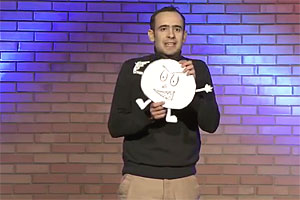 Nach dem heimischen "FameLab"-Wettbewerb gewann Biochemiker Didac Carmona von der Uni Graz auch in England beim "Times Cheltenham Science Festival".
