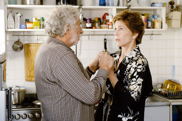 "Ich erfuhr zuerst, wer die anderen Schauspieler sind, und dachte: "Wow!
 Das ist eine außergewöhnliche Chance." Jane Fonda in "Und wenn wir alle
 zusammenziehen?" an der Seite von Pierre Richard.