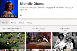 Michelle Obama postet private Fotos auf Pinterest. Michelle Obama postet private Fotos auf Pinterest.