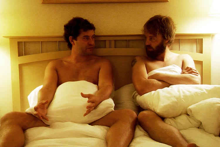 Bereit, alles zu geben: Ben (Mark Duplass, li.) und Andrew (Joshua Leonard) in&nbsp; "Humpday".