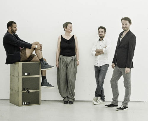 das Gründer-Team: Sammy Zayed (Mode-Multitalent), Barbara Millonig (Berufscoach), Geronimo-Noah Hirschal (Werbe- und Medientausendsassa) und Hennes Weiß (Pratersauna. 