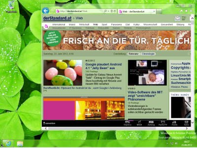 Desktop-Version von Windows 8 Desktop-Version von Windows 8