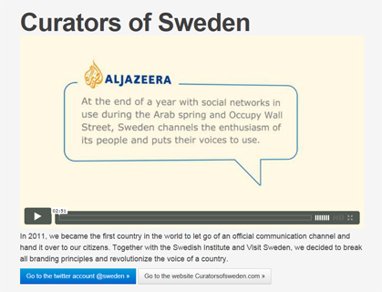 "Curators of Sweden": Die schwedische Twitter-Kampagne gewann einen Cyber-Grand-Prix - >>> mehr zur Kampagne "Curators of Sweden": Die schwedische Twitter-Kampagne gewann einen Cyber-Grand-Prix - >>> mehr zur Kampagne
