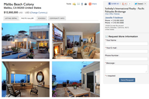 Die Verkaufs-Anzeige bei Sotheby's. Die Verkaufs-Anzeige bei Sotheby's.