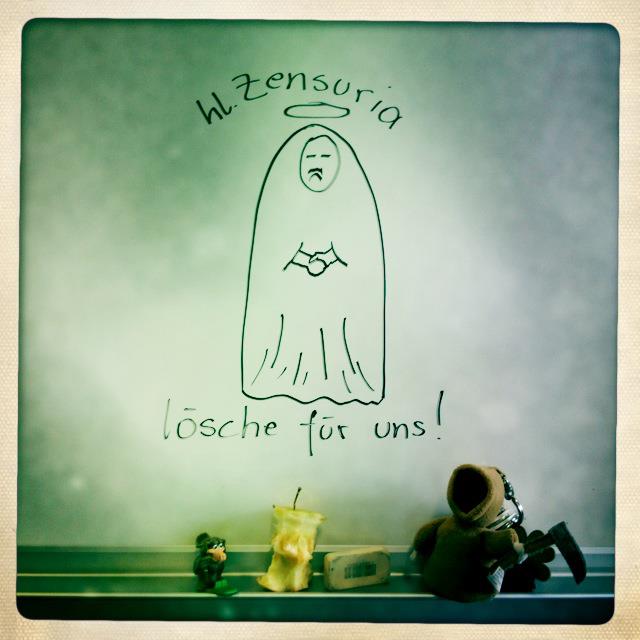 "Heilige Zensuria", ein Mythos aus der Redaktion.