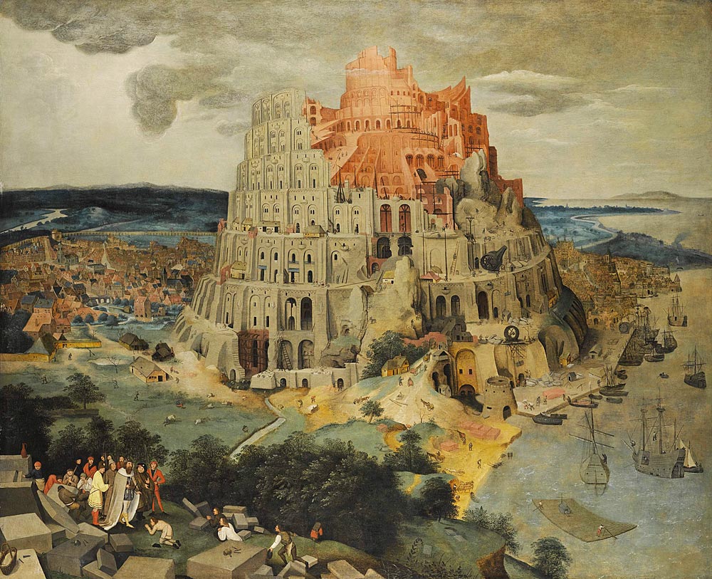 Den Prototyp des "Turmbau zu Babel" schuf Pieter Brueghel der Ältere 1563 (zu sehen im Kunsthistorischen Museum in Wien). Daran orientierte sich rund 30 Jahre später sein Sohn Pieter Brueghel (der Jüngere), als er diese Version schuf, die am 4. Juli bei Sotheby's in London versteigert wird (Taxe: 2 bis 3 Millionen Pfund bzw. umgerechnet 2,5 bis 3,7 Millionen Euro).