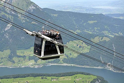 Panoramablick für die Passagiere.