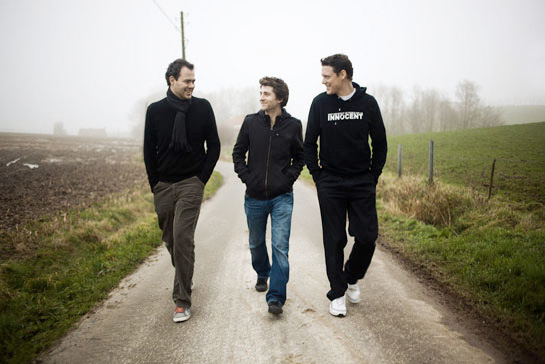 Olly Ceulenaere, Jason Blanckaert und Kobe Desramaults.