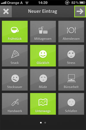 MySugr loggt nicht nur Blutzuckerdaten, sondern auch Emotionen, Bewegung und Essen. MySugr loggt nicht nur Blutzuckerdaten, sondern auch Emotionen, Bewegung und Essen.