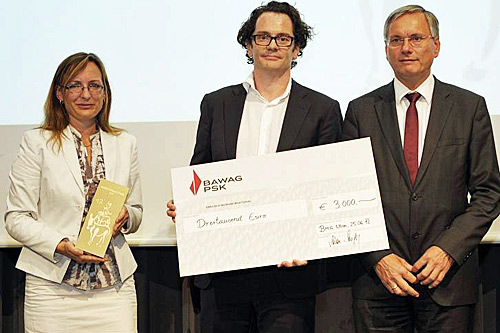 Eva Wistrela-Lacek, Tierärztin und Gründerin der Versorgungsstelle für Tiere von Obdachlosen  und Markus Reiter, Geschäftsführer des Vereins Neunerhaus wurde von Bundesminister Alois Stöger der Bundestierschutzpreis überreicht.