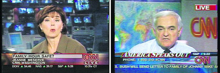 Als der "war on terror" nicht nur CNN in Atem hielt: Video von Omar Fast
 ("CNN Concatenated", 2002) im Münchner Haus der Kunst.