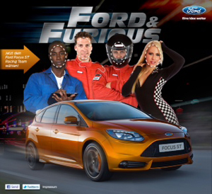 "Ford & Furious"-App von Wunderman PXP "Ford & Furious"-App von Wunderman PXP