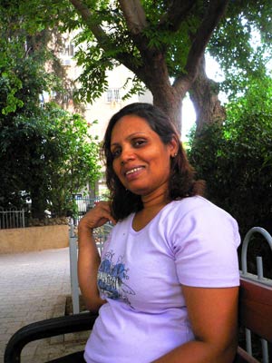 Pflegerin Sherima Cramer aus Sri Lanka.