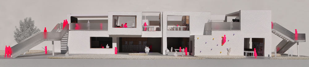 Ein Modell der Campusschule (Foto: PPAG)