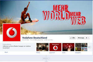 Bemerkt hat Vodafone die vielen tausend Likes und Kommentare erst nach einigen Tagen Bemerkt hat Vodafone die vielen tausend Likes und Kommentare erst nach einigen Tagen