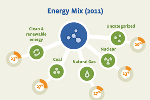 Rund 13 Prozent werden aus Atomenergie gewonnen Rund 13 Prozent werden aus Atomenergie gewonnen