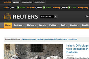 Reuters-Seite wurde gekapert. Reuters-Seite wurde gekapert.