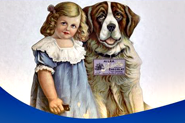 Milka, Marke seit 1901, gehörte ehemals zu Jacobs Suchard, dann zu Kraft Foods, jetzt zu Mondelez.