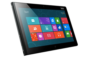 Das ThinkPad Tablet 2 hat einen USB-Port und einen Stylus. Ein Keyboard kann ebenfalls angedockt werden. Das ThinkPad Tablet 2 hat einen USB-Port und einen Stylus. Ein Keyboard kann ebenfalls angedockt werden.