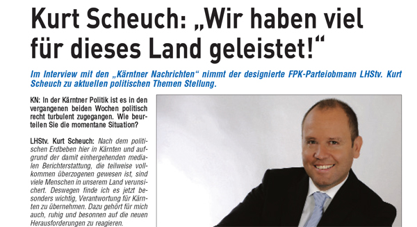 Kurt Scheuch verteidigt die FPK. 